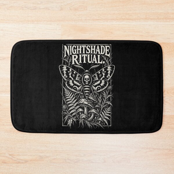Item preview, Nightshade Ritual – Death’s-Head Hawkmoth Gothic Linocut Art designed and sold by Anyshca.