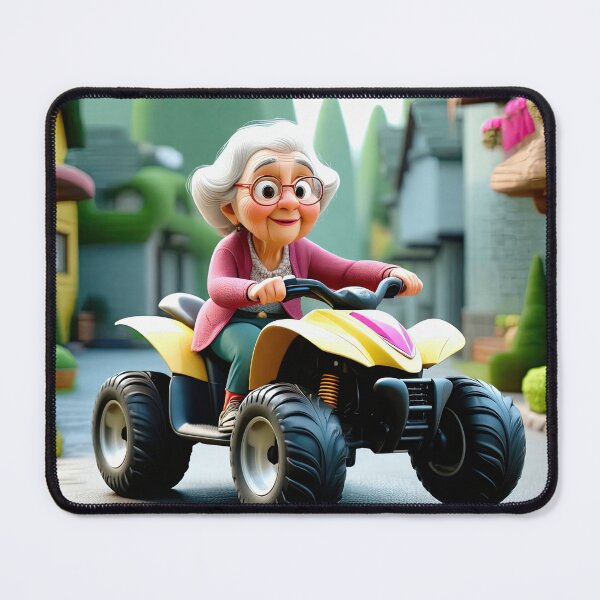 Item preview, Old Fart Driving a quad bike designed and sold by Colin Bentham.
