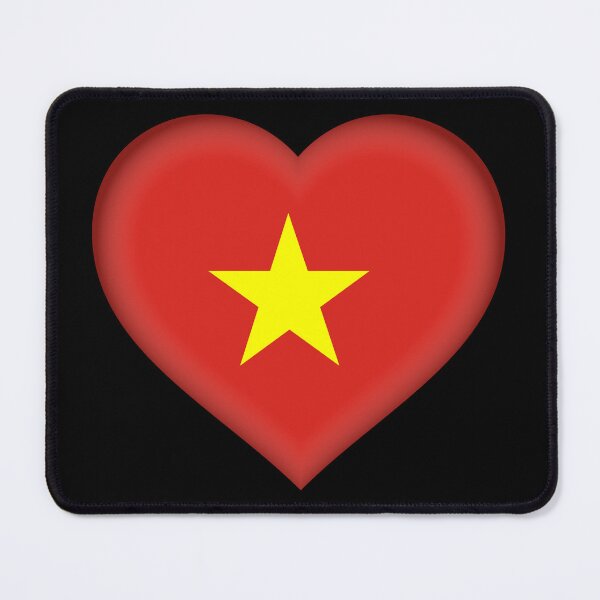 Item preview, Vietnamese Flag Heart 3D Vietnamese Love Gift Design designed and sold by yazdogs.