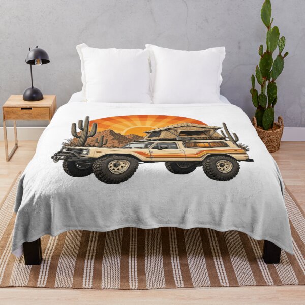 Item preview, Retro Desert Overland 4x4 Rooftop Tent Sunset designed and sold by Retro Surf & Roam.