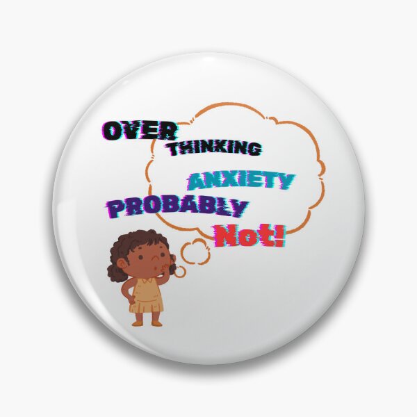 Item preview, Probably Overthinking – Cute Funny Anxiety Design designed and sold by Matheist.