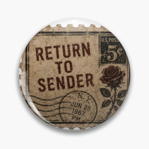 Item preview, Return to Sender Vintage Postage Stamp Sticker | Dark Academia Retro Mail Aesthetic | vintage stickers | funny | aesthetic designed and sold by ravenRM.