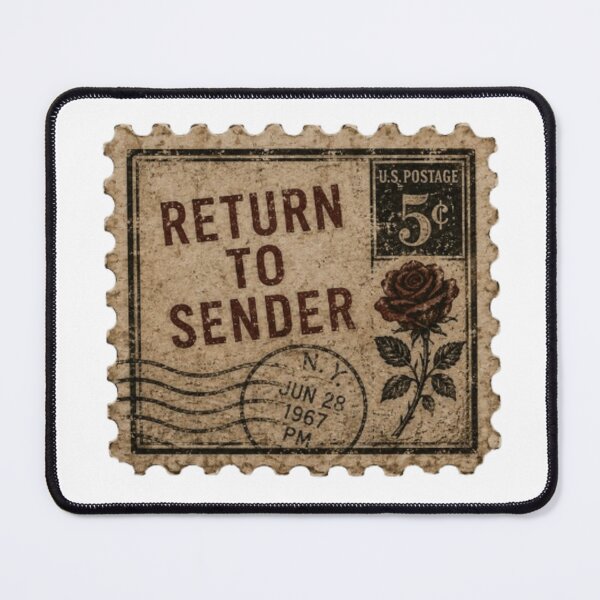 Item preview, Return to Sender Vintage Postage Stamp Sticker | Dark Academia Retro Mail Aesthetic | vintage stickers | funny | aesthetic designed and sold by ravenRM.