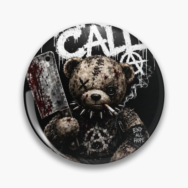 Item preview, Wake Up Call Darkwear Teddy Bear Punk Gothic designed and sold by swagprintss.