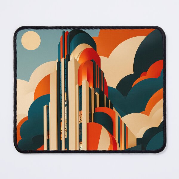 Item preview, Wall Art - Postcard - Art Deco Skyscraper Illustration - #4 designed and sold by ForeverPrintsOK.