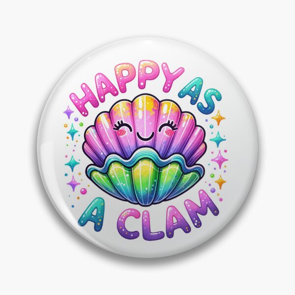Item preview, Happy As A Clam Ocean Sea Marine Animal Lover Happiness designed and sold by Polaris Bear.