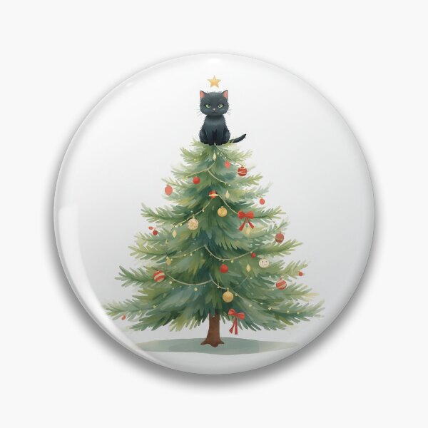 Item preview, Black Cat Christmas Tree Topper designed and sold by mayatA-rt.