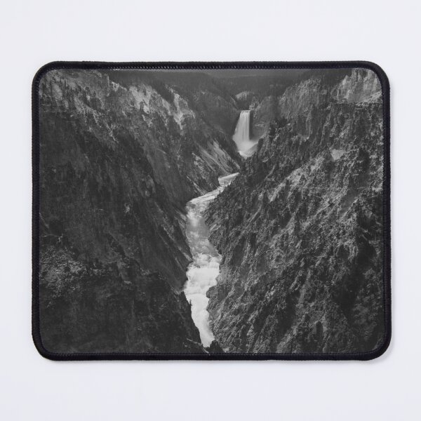 Item preview, Grand Canyon of the Yellowstone and Falls classic black and white photographic art print by F. Jay Haynes designed and sold by Astrid Arkhangelsky.