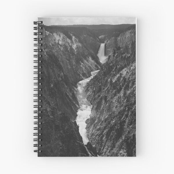 Item preview, Grand Canyon of the Yellowstone and Falls classic black and white photographic art print by F. Jay Haynes designed and sold by Astrid Arkhangelsky.