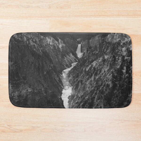 Item preview, Grand Canyon of the Yellowstone and Falls classic black and white photographic art print by F. Jay Haynes designed and sold by Astrid Arkhangelsky.