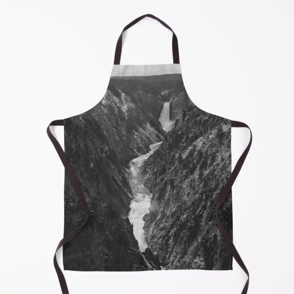 Item preview, Grand Canyon of the Yellowstone and Falls classic black and white photographic art print by F. Jay Haynes designed and sold by Astrid Arkhangelsky.