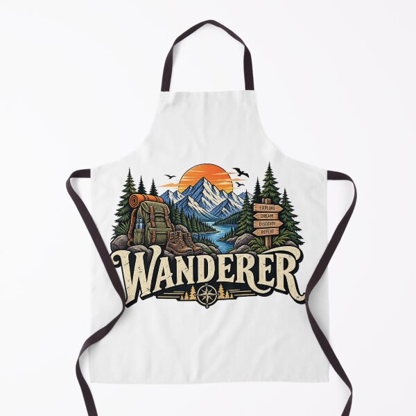 Item preview, Vintage Wanderer Mountain Adventure Explore Dream Discover designed and sold by CreativeNest Prints.
