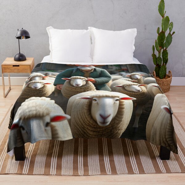 Item preview, Old Fart herding sheep designed and sold by Colin Bentham.