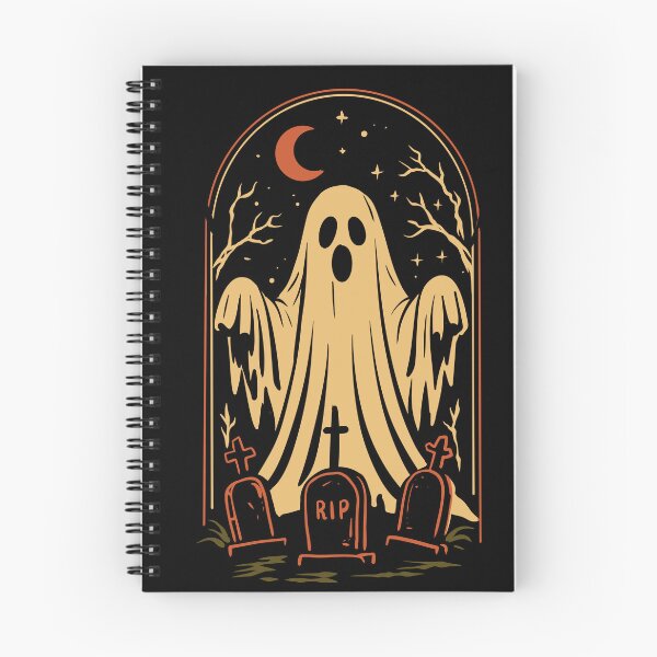 Item preview, Lindo diseño de camiseta vintage de Halloween con diseño de cementerio de fantasmas designed and sold by phsycartwork.