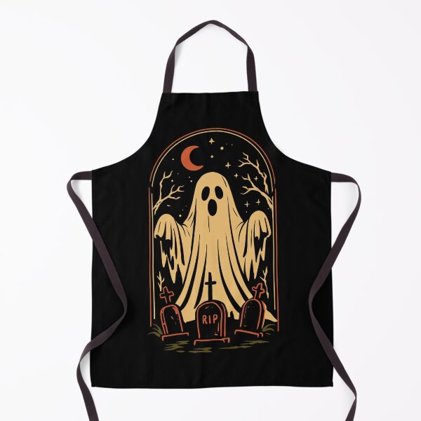 Item preview, Lindo diseño de camiseta vintage de Halloween con diseño de cementerio de fantasmas designed and sold by phsycartwork.