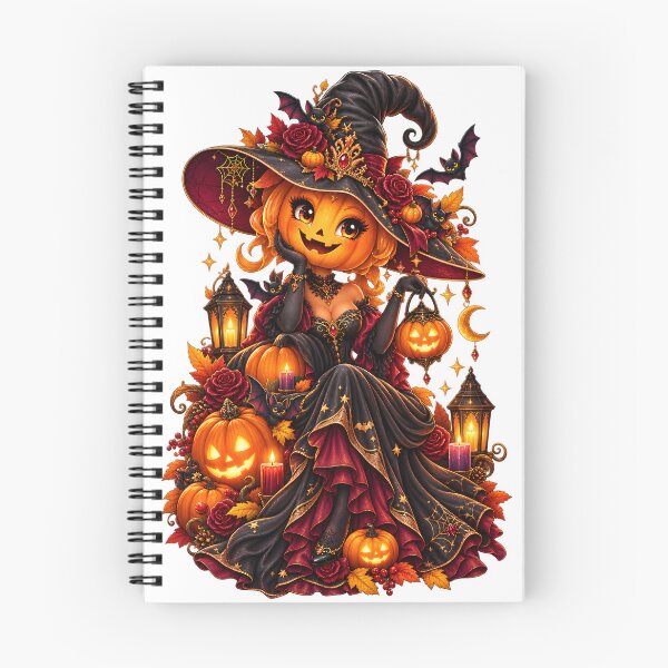 Item preview, Glamorous Pumpkin Witch – Gothic Halloween Fantasy designed and sold by Clothes With Smiling Animals Walt Gral.