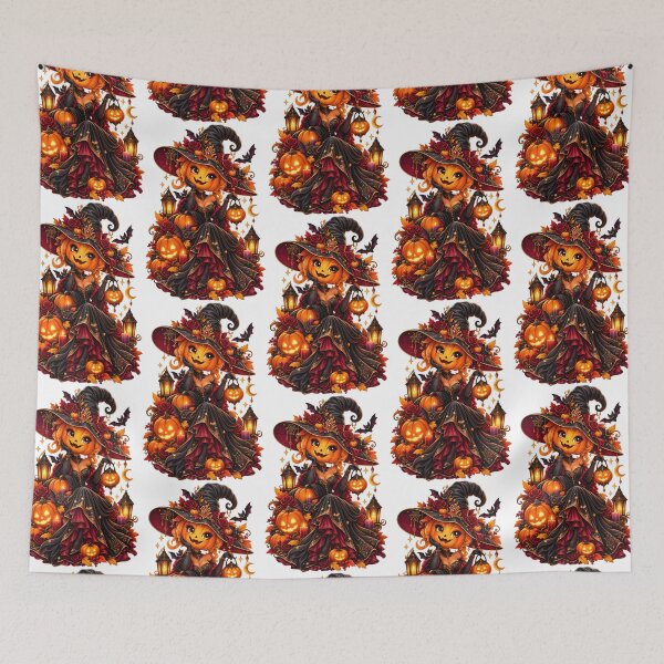Item preview, Glamorous Pumpkin Witch – Gothic Halloween Fantasy designed and sold by Clothes With Smiling Animals Walt Gral.