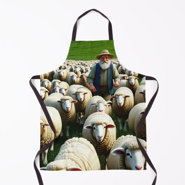Item preview, Old Fart herding sheep designed and sold by Colin Bentham.