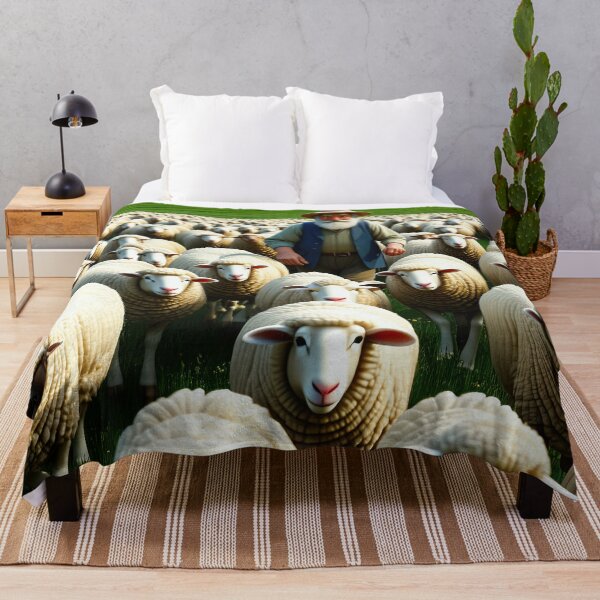 Item preview, Old Fart herding sheep designed and sold by Colin Bentham.