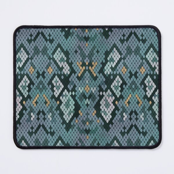 Item preview, Teal Snake Skin Pattern - Luxe Stylish Realistic Reptile Texture designed and sold by thecolorbirdie.