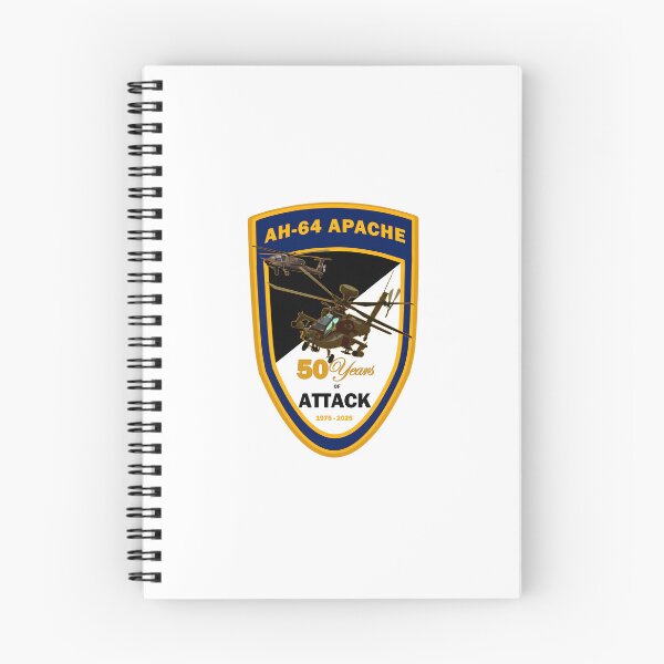 Item preview, AH-64 Apache 50 Years of Attack Commemorative Patch (1975–2025) designed and sold by CharlieDesings.