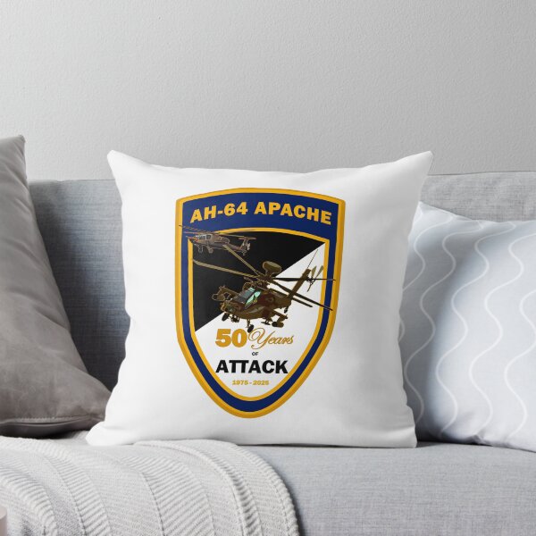 Item preview, AH-64 Apache 50 Years of Attack Commemorative Patch (1975–2025) designed and sold by CharlieDesings.