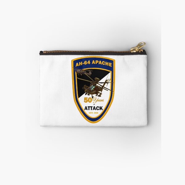 Item preview, AH-64 Apache 50 Years of Attack Commemorative Patch (1975–2025) designed and sold by CharlieDesings.