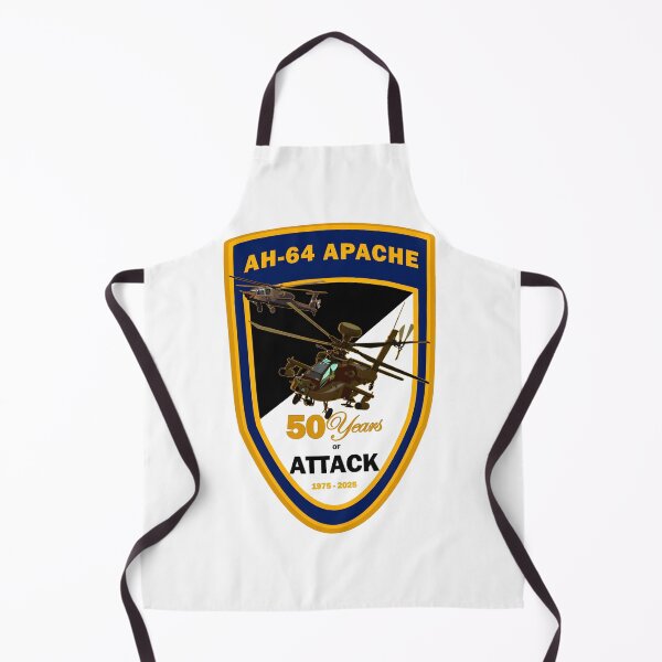 Item preview, AH-64 Apache 50 Years of Attack Commemorative Patch (1975–2025) designed and sold by CharlieDesings.