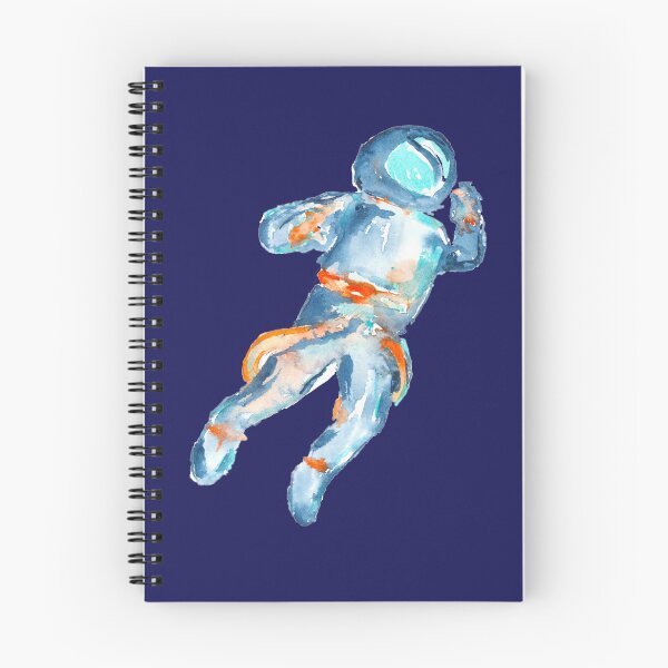 Item preview, Astronaut Watercolor Painting - Blue and Teal Space Explorer designed and sold by FaireWaveArt.