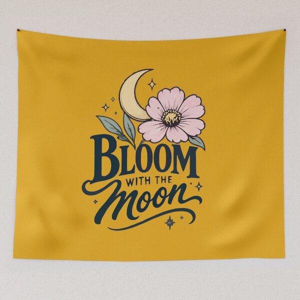 Item preview, bloom wite the moon Graphic designed and sold by PIXTRX.