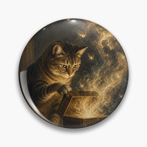 Item preview, Curious Cat Opens Pandora's Box designed and sold by Ocelot-T.