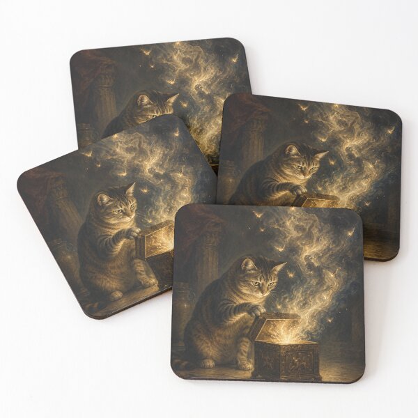 Item preview, Curious Cat Opens Pandora's Box designed and sold by Ocelot-T.