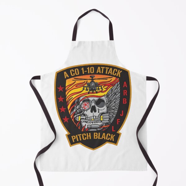 Item preview, A Company 1-10 Attack Reconnaissance Battalion "Pitch Black" Emblem designed and sold by CharlieDesings.