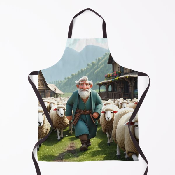 Item preview, Old Fart herding sheep designed and sold by Colin Bentham.