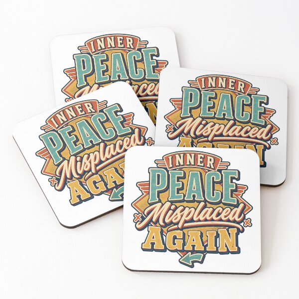 Item preview, Inner Peace Misplaced Again Vintage Humor designed and sold by FZ Studio .