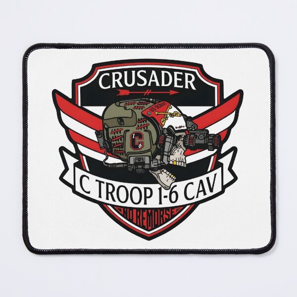 Item preview, C Troop 1-6 CAV "Crusader" Squadron Military Emblem designed and sold by CharlieDesings.