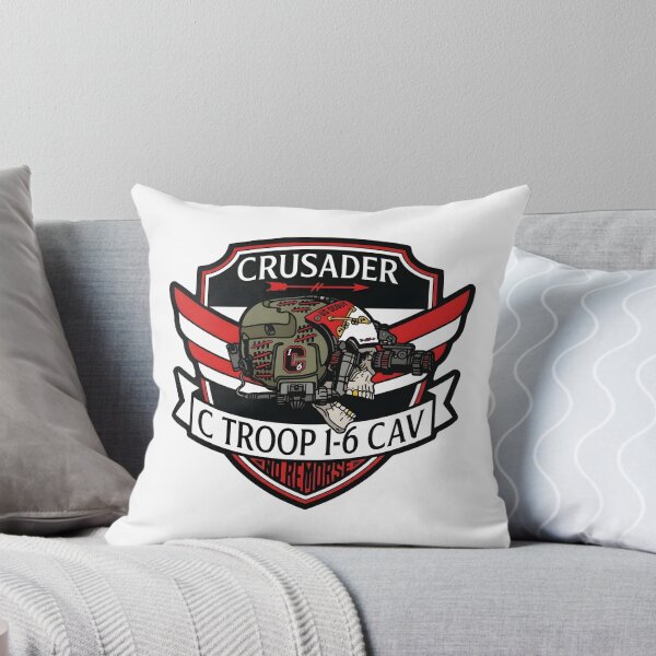 Aperçu de l'œuvre Emblème militaire de l'escadron C Troop 1-6 CAV « Croisé » créée et vendue par CharlieDesings.