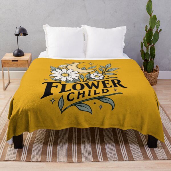 Item preview, Flower Child Floral Crescent Moon Design designed and sold by PIXTRX.
