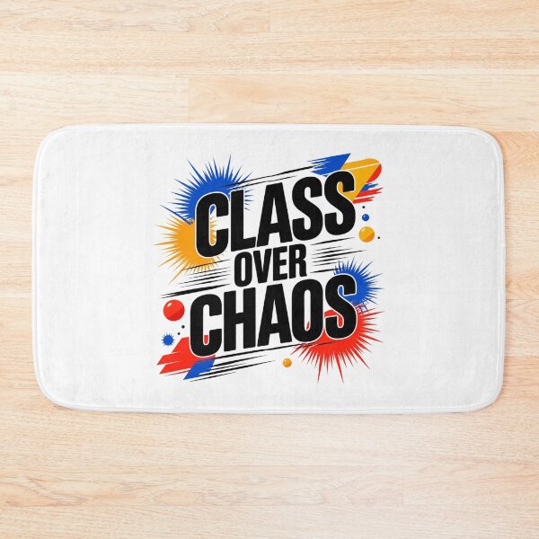 Item preview, Class Over Chaos Bold Retro Typography designed and sold by Aarvya Fashion Club ( A.F.C ).