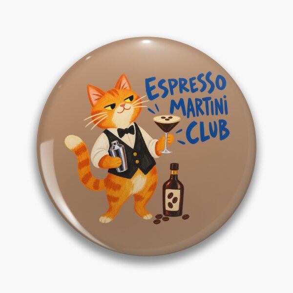Item preview, Espresso Martini Club – Funny Cat Bartender Cocktail Design designed and sold by alxndrsunny.