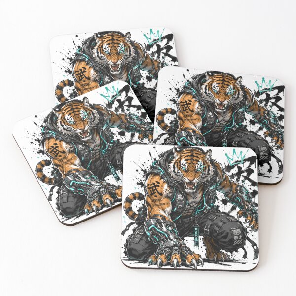 Item preview, Cybernetic Bengal Tiger Street Brawler designed and sold by CozyPixel-J.
