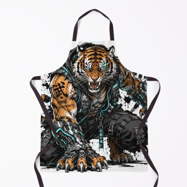 Item preview, Cybernetic Bengal Tiger Street Brawler designed and sold by CozyPixel-J.