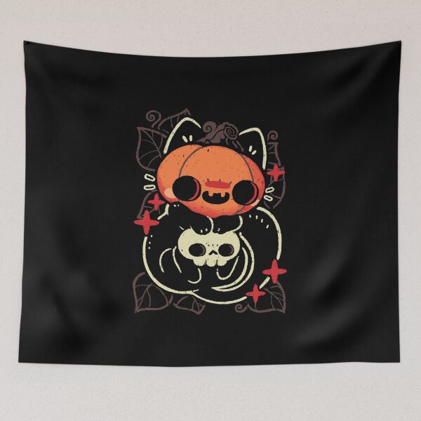 Item preview, Cute Pumpkin Head Cat designed and sold by xMorfina.