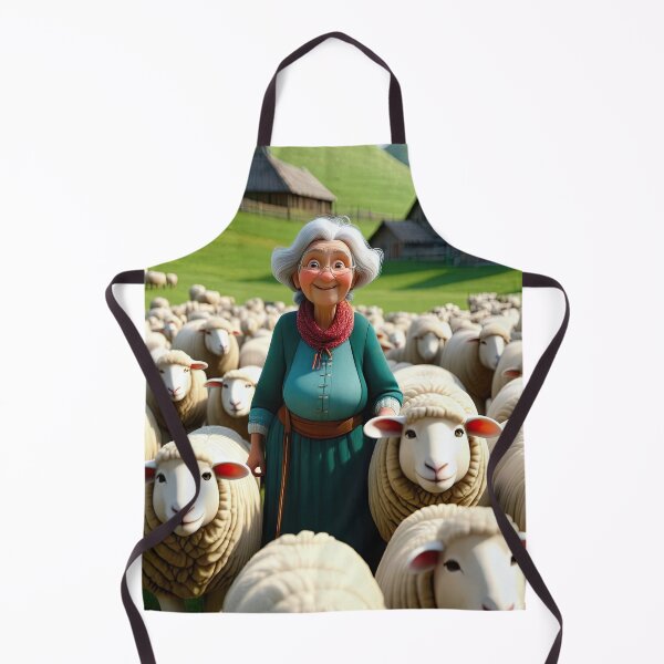 Item preview, Old Fart herding sheep designed and sold by Colin Bentham.