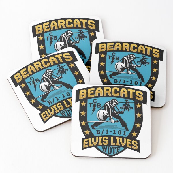 Item preview, B Company 1-101 Aviation Regiment "Bearcats" Elvis Lives Insignia designed and sold by CharlieDesings.