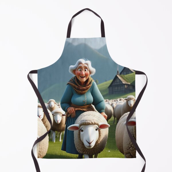 Item preview, Old Fart herding sheep designed and sold by Colin Bentham.