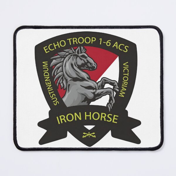 Item preview, Echo Troop 1-6 ACS "Iron Horse" Cavalry Emblem designed and sold by CharlieDesings.