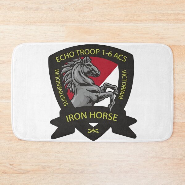 Item preview, Echo Troop 1-6 ACS "Iron Horse" Cavalry Emblem designed and sold by CharlieDesings.