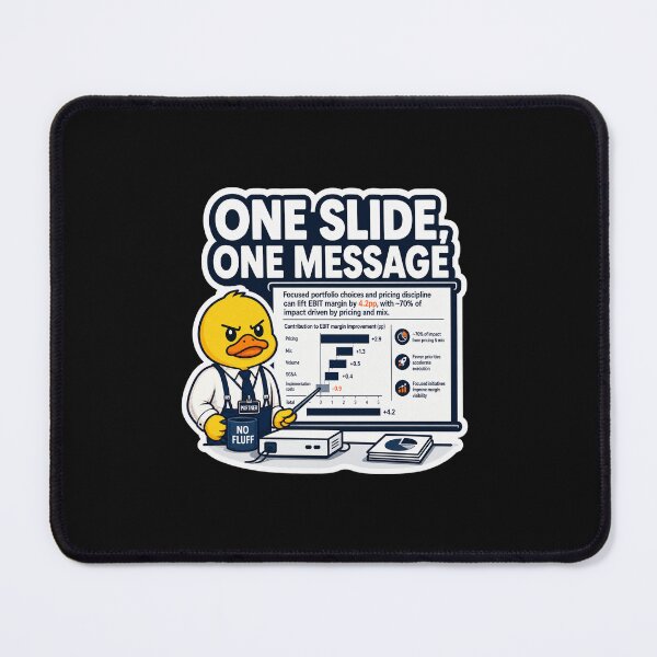 Item preview, ONE SLIDE, ONEMASSAGE designed and sold by Consulting Ducks.