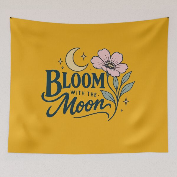 Item preview, Enchanted Floral Moon Botanical Illustration designed and sold by PIXTRX.